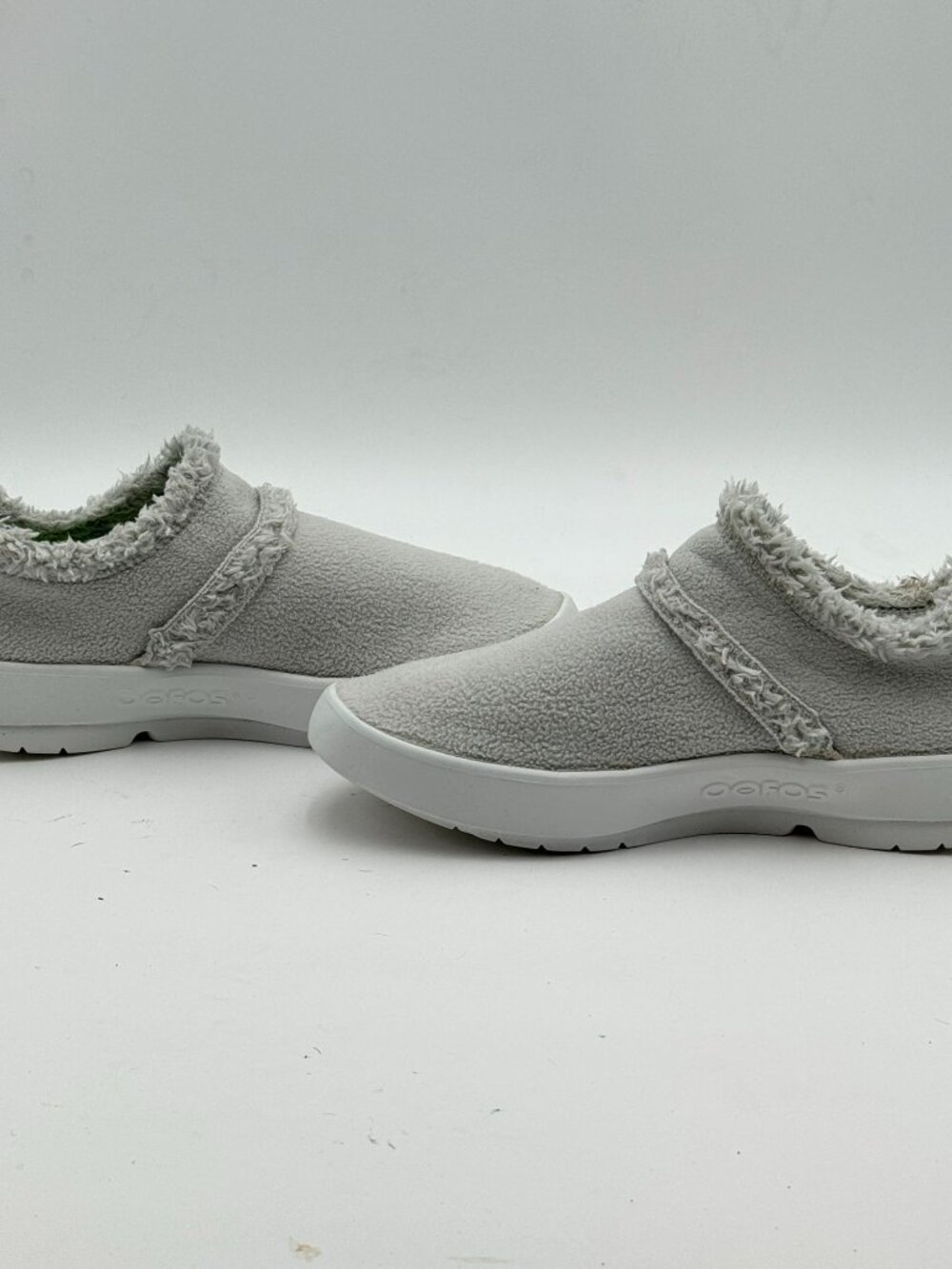 OOFOS OOcoozie Low Shoes W10.5 Slate Gray Recovery Slip Ons Walking Comfort - Picture 4 of 10